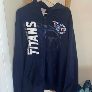 RARE Vintage Majestic Tennessee Titans Zip Up Hoodie